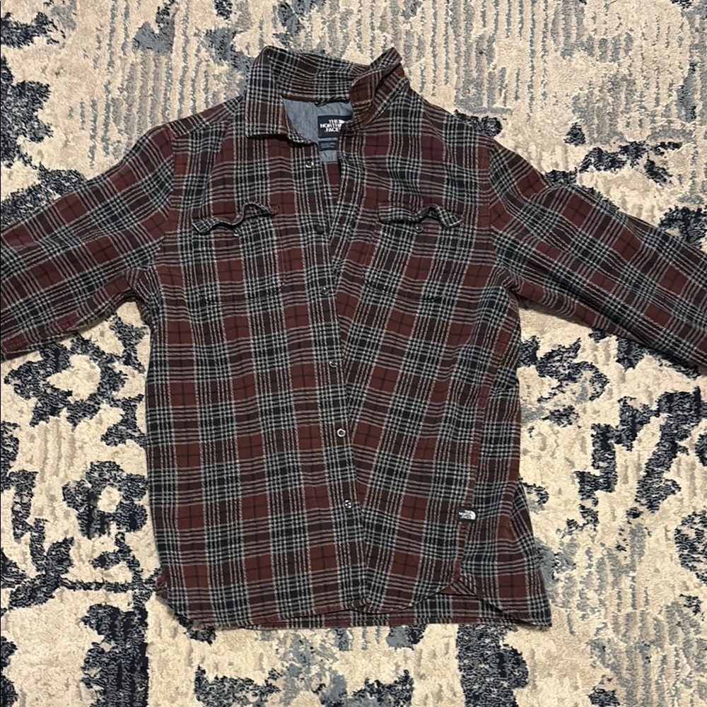 Plaid Button-Up Shirt